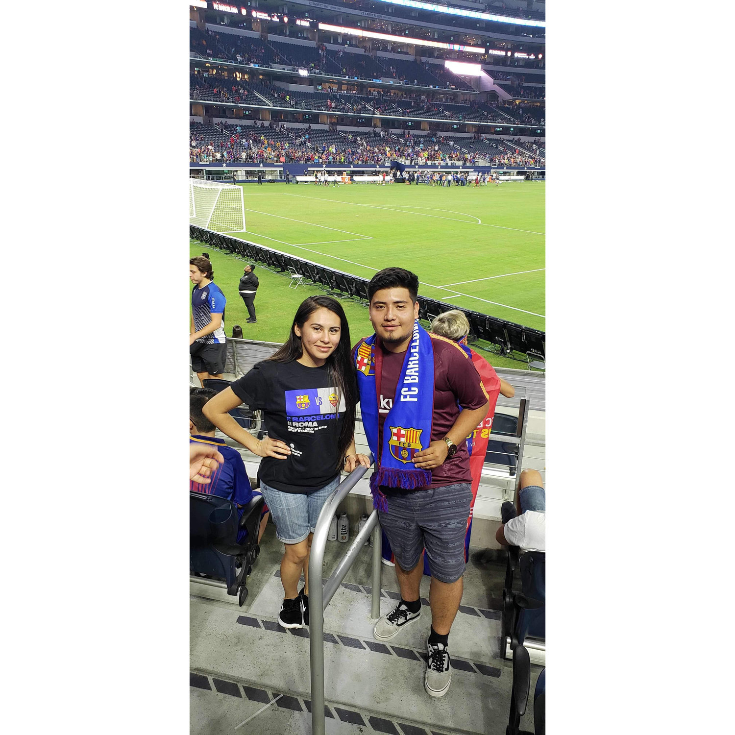 Our first of many soccer games!