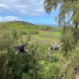 Honeymoon Fund - 8-Line Zipline Adventure on Oahu's North Shore