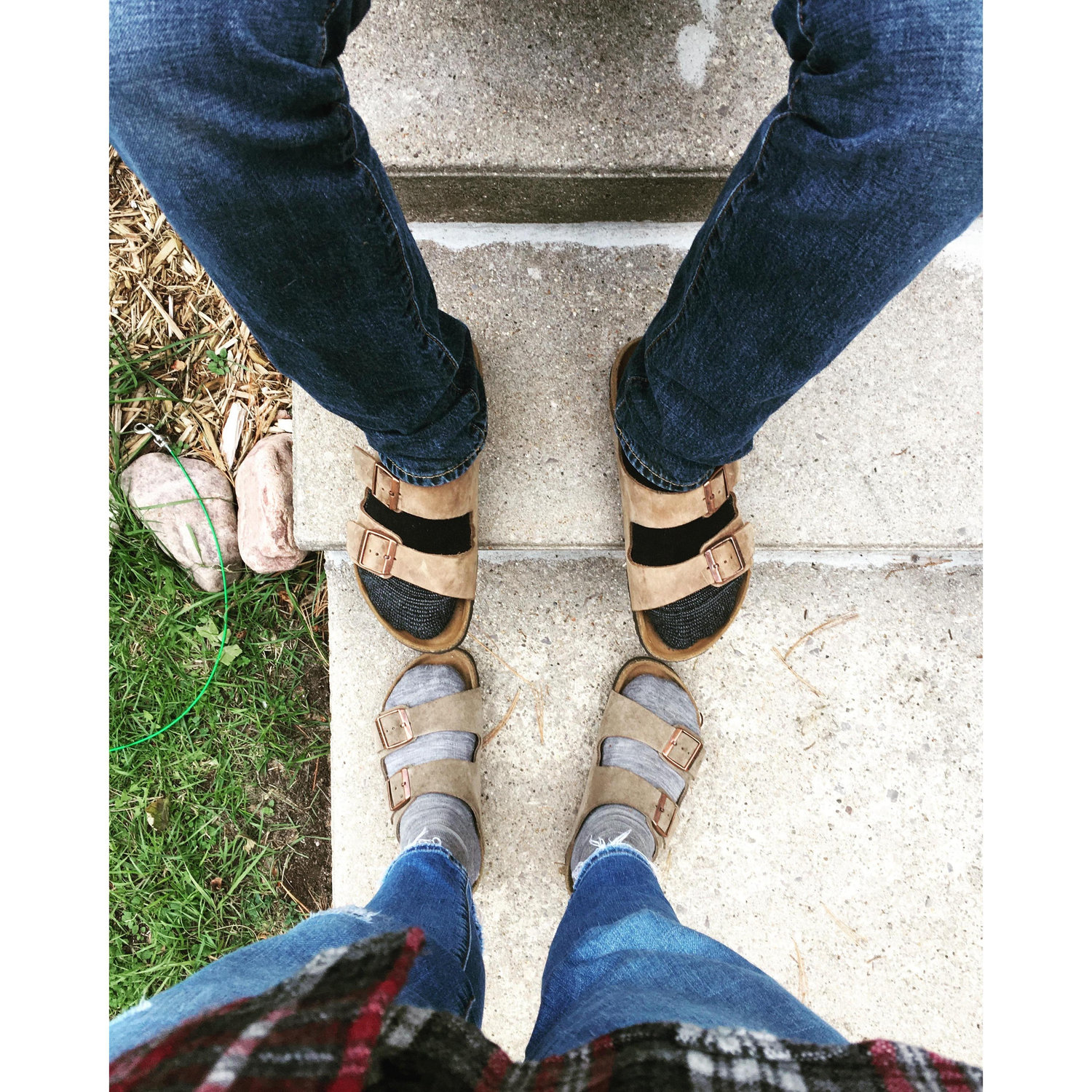 The couple that Birks together lurks together.