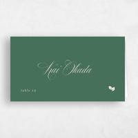 Green Wedding Place Card - Thorn Vegetarian