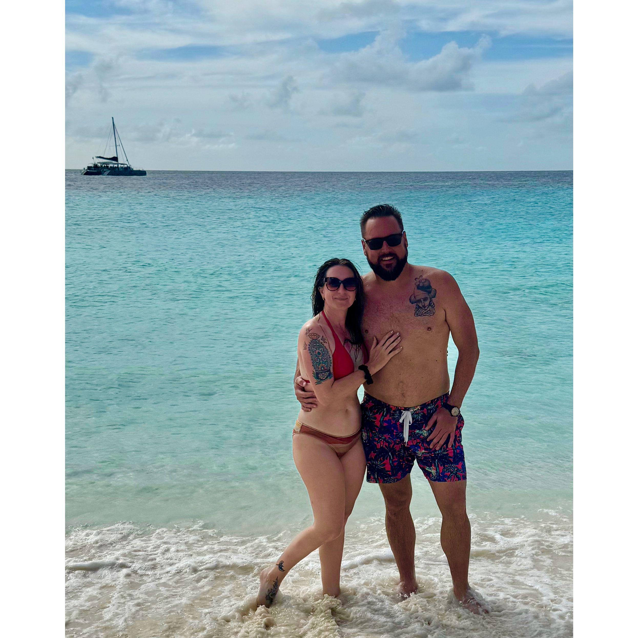 Freshly engaged in Curacao