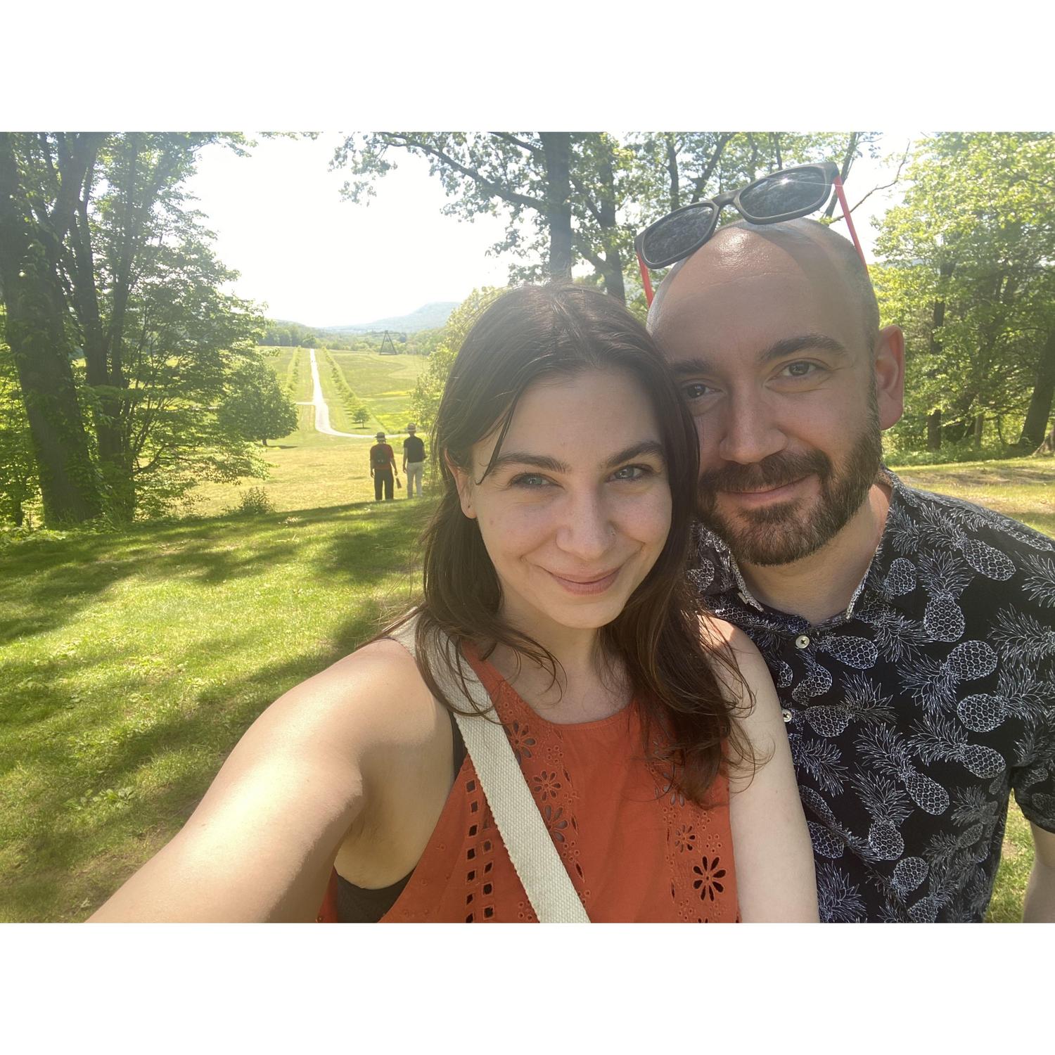 Our first day-trip together! Selfies at Storm King! đ