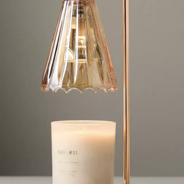 Amber Bloom Candle Warmer Lamp