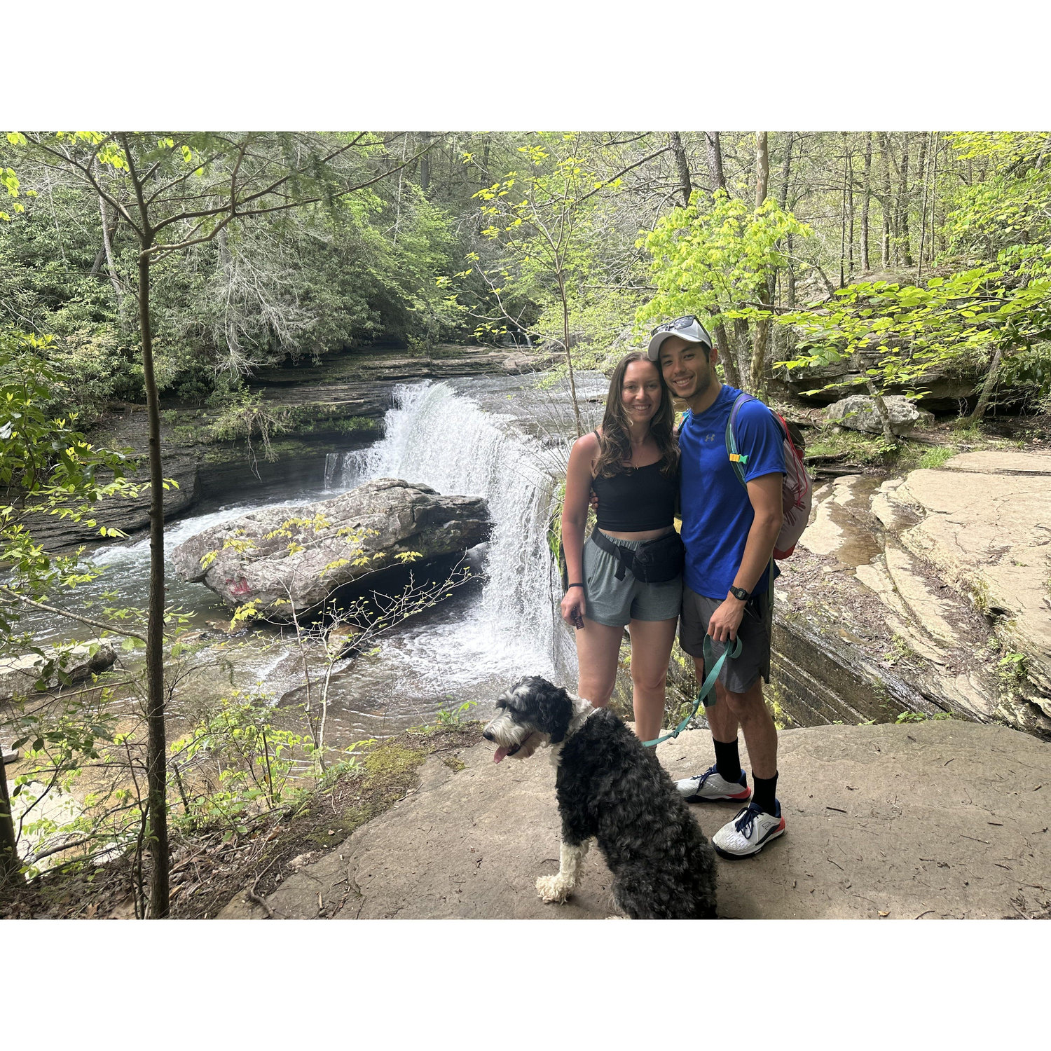 Thomas always knows to plan waterfall hikes for Meg