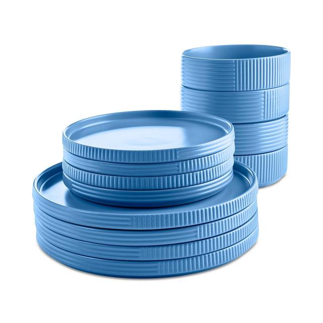 The Cellar Aaden Textured 12 Pc. Dinnerware Set, Service for 4, Exclusively at Macy's