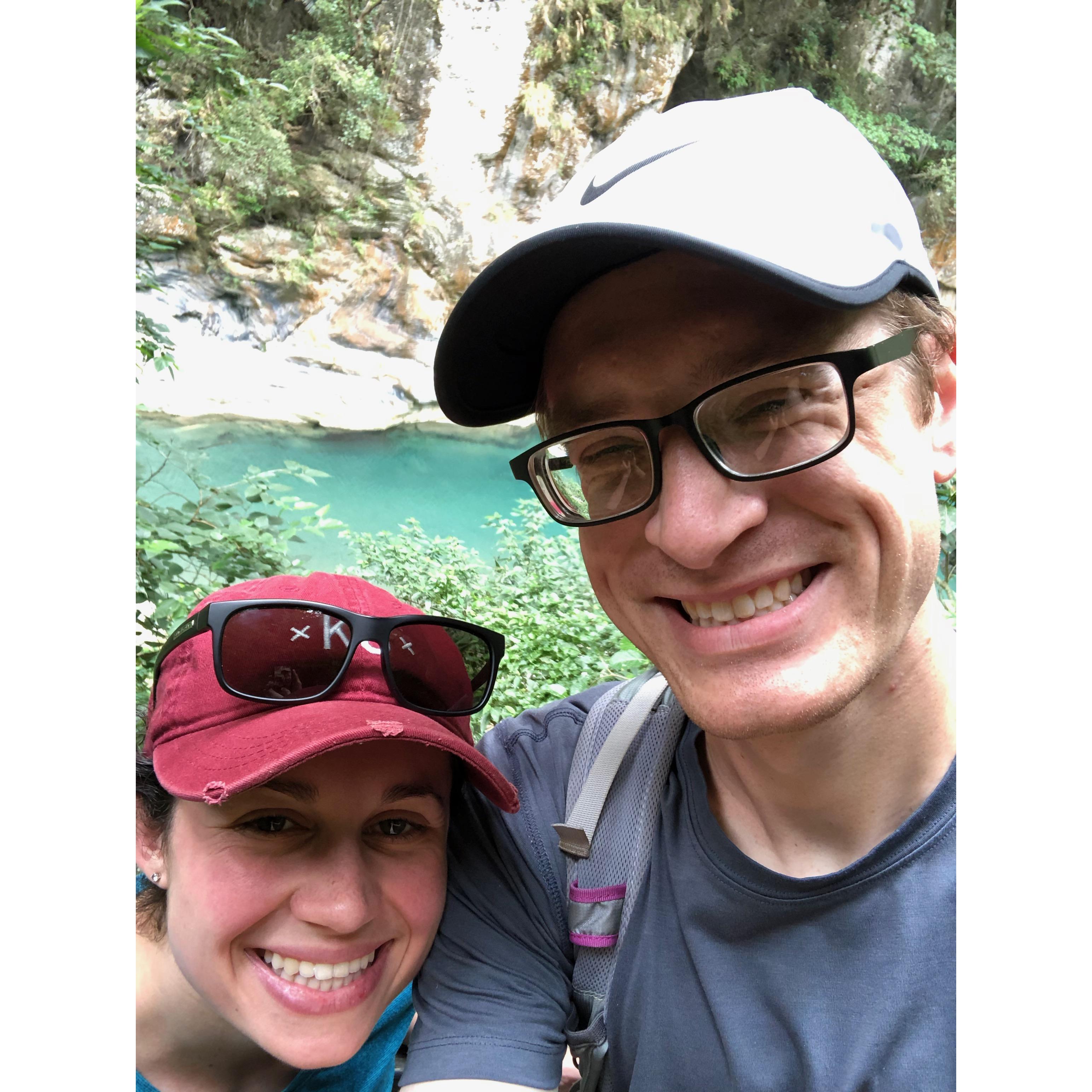 Hiking in Taiwan.