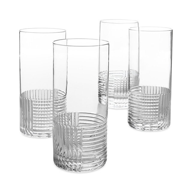 The Cellar Lia Collection 16.9-oz. Fluted Highball Glasses, Set of 4, Exclusively at Macy’s