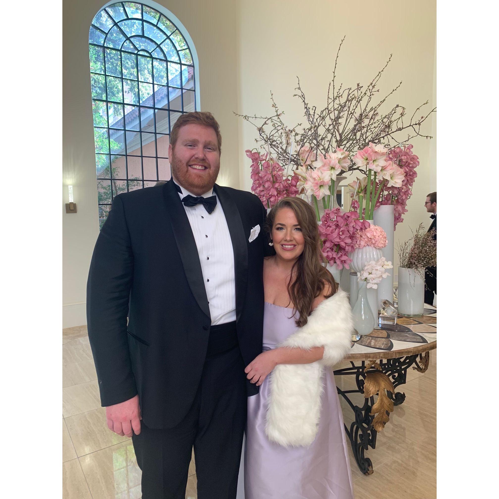 At the wedding of our best friends who introduced us who are also in our wedding party - The Griscoms!