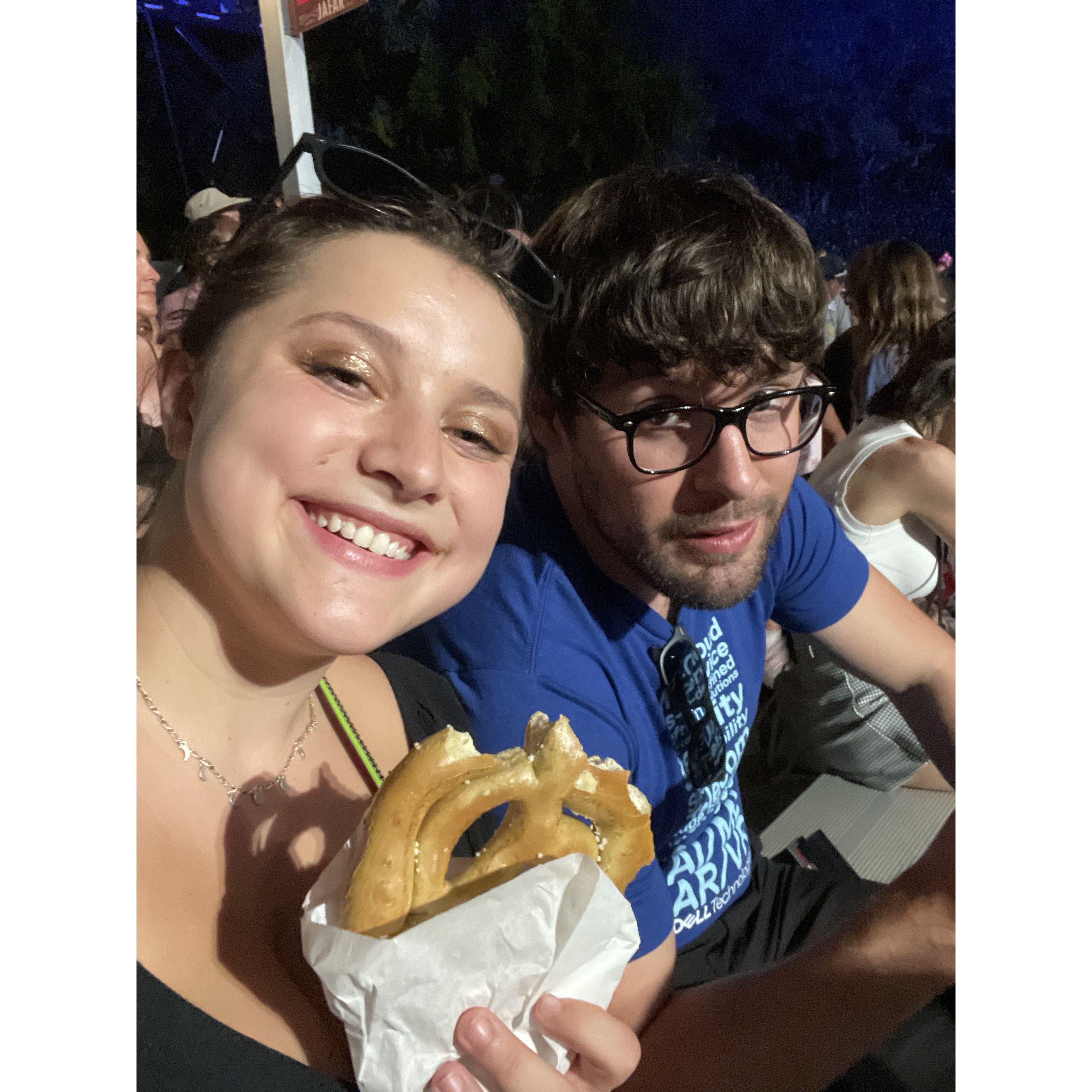 Mickey pretzels and Fantasmic!