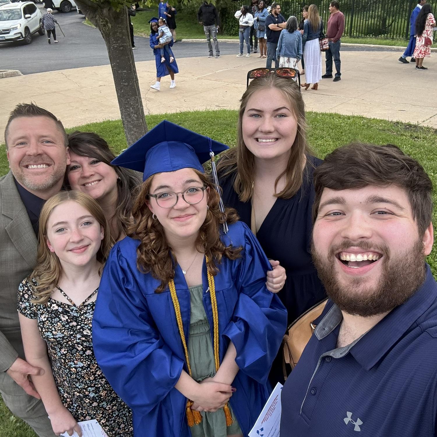 Chris’s little sister Elizabeth 8th grade graduation!
