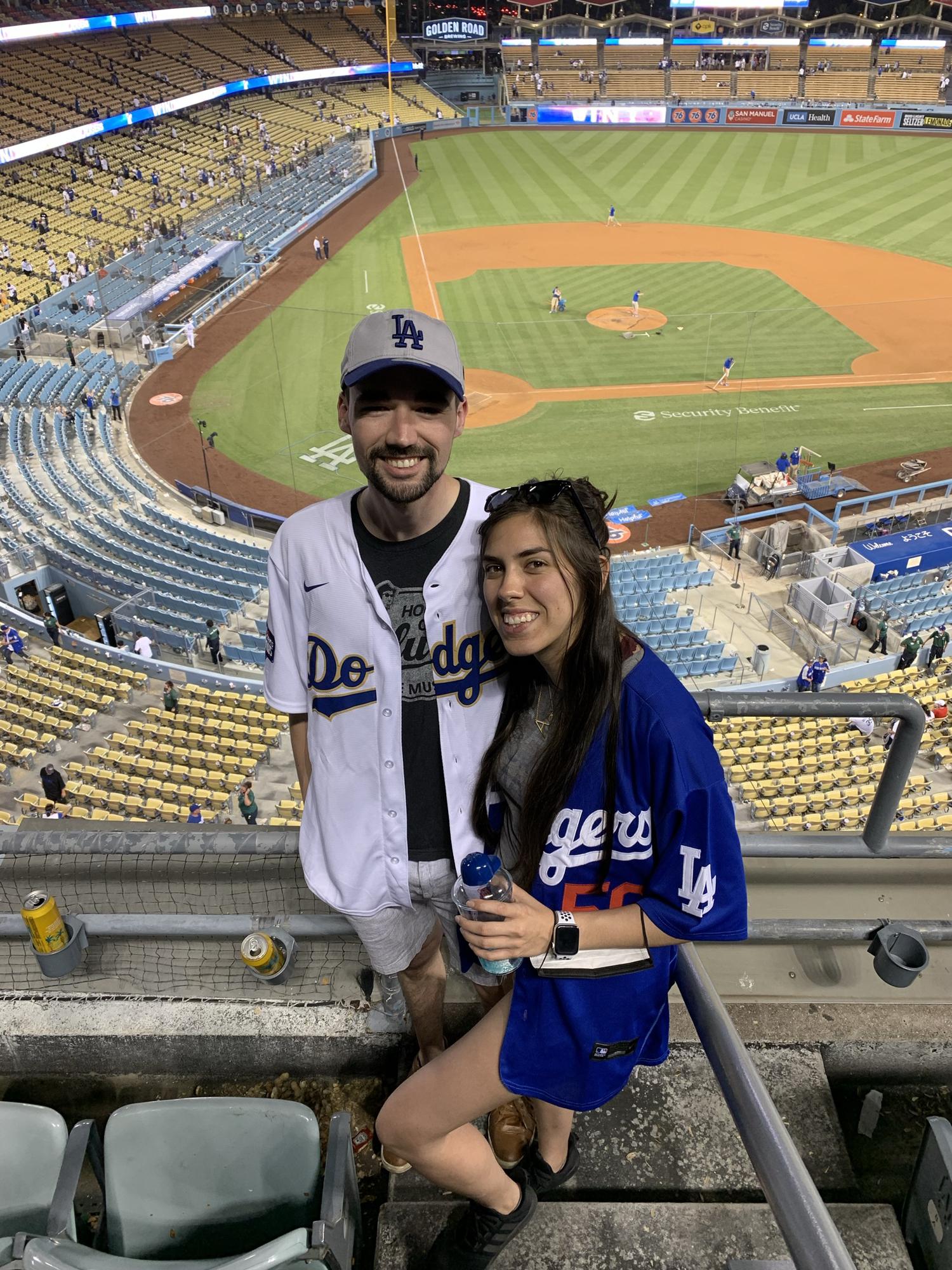 Perry's first time at Dodger Stadium!