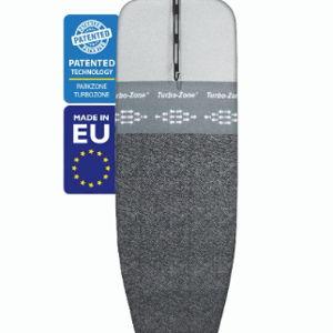 Bartnelli by Rorets Classic Ironing Board with New Patent EZ-Glide Technology, Made in Europe, Premium Iron Board with Iron Rest, 4 Layer Cover, 13x43 Surface, Height Adjustable to 36", 4 Steel Legs