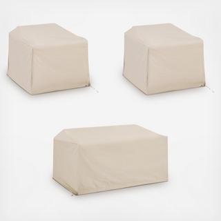 3-Piece Outdoor Furniture Cover Set