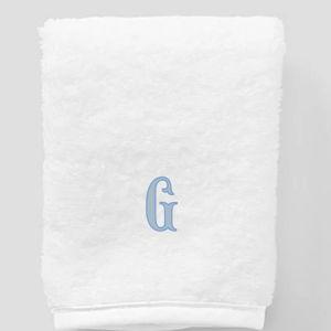 Applique Signature Washcloths (pair) - Personalized with "G" in French Blue