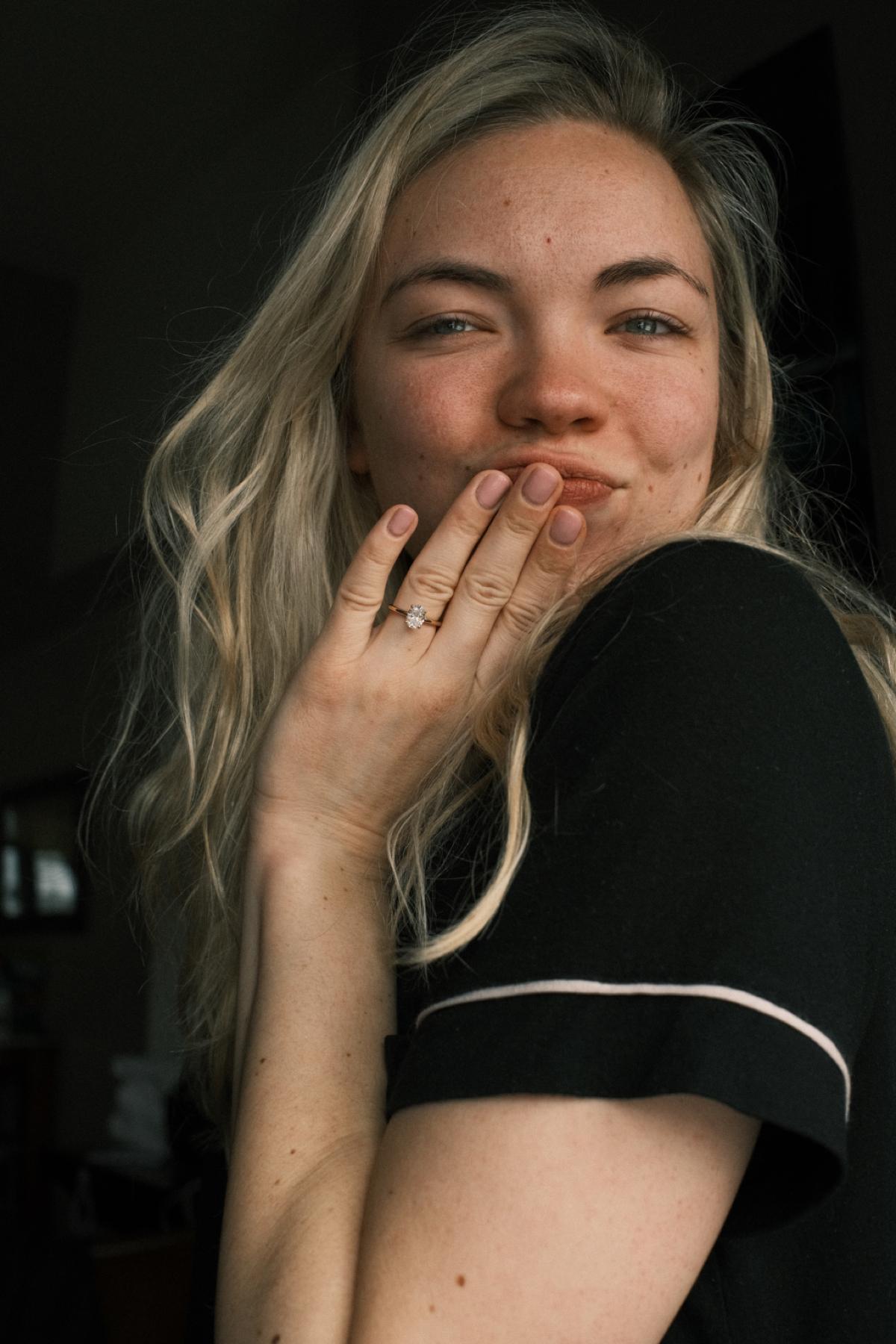 Flaunting that RING!!