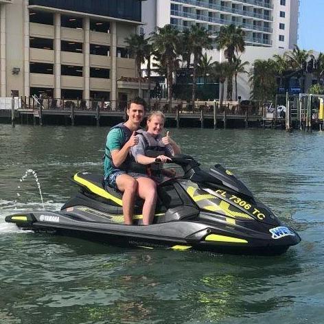 This was moments before we capsized