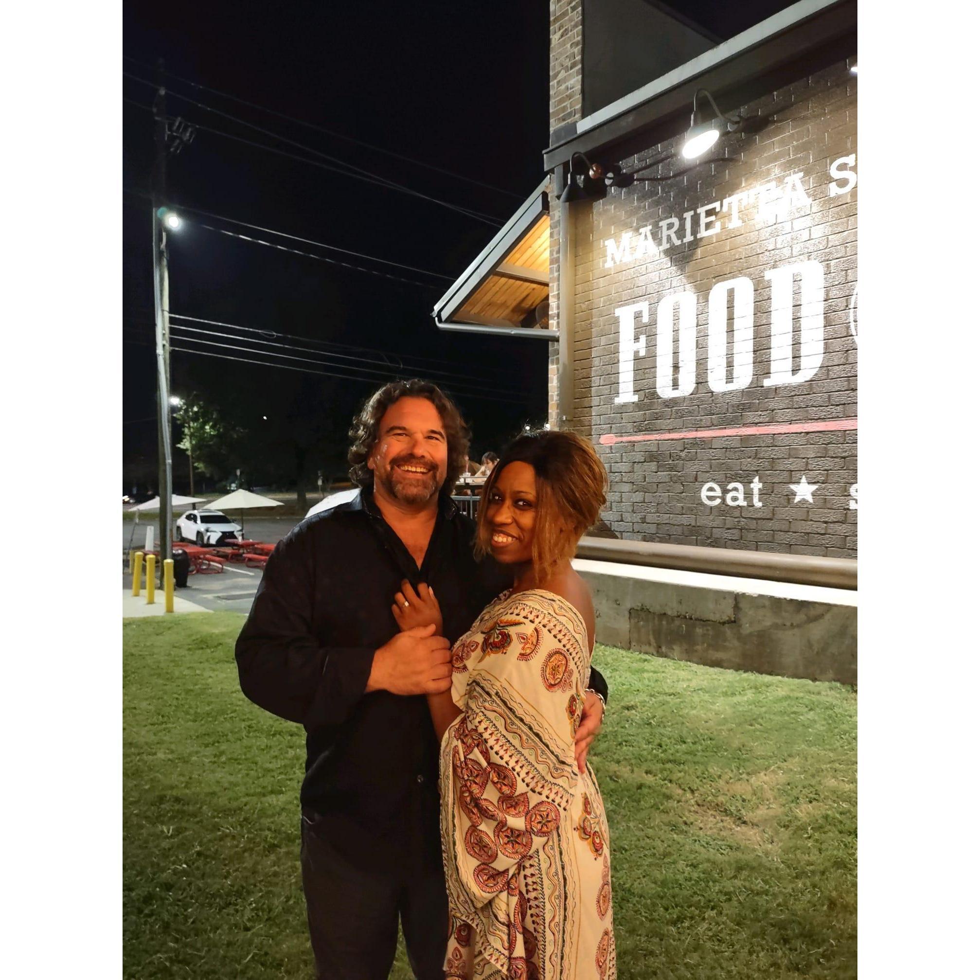 Our first night engaged :)