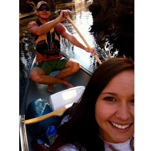 Canoeing together at George L Smith State Park in college.