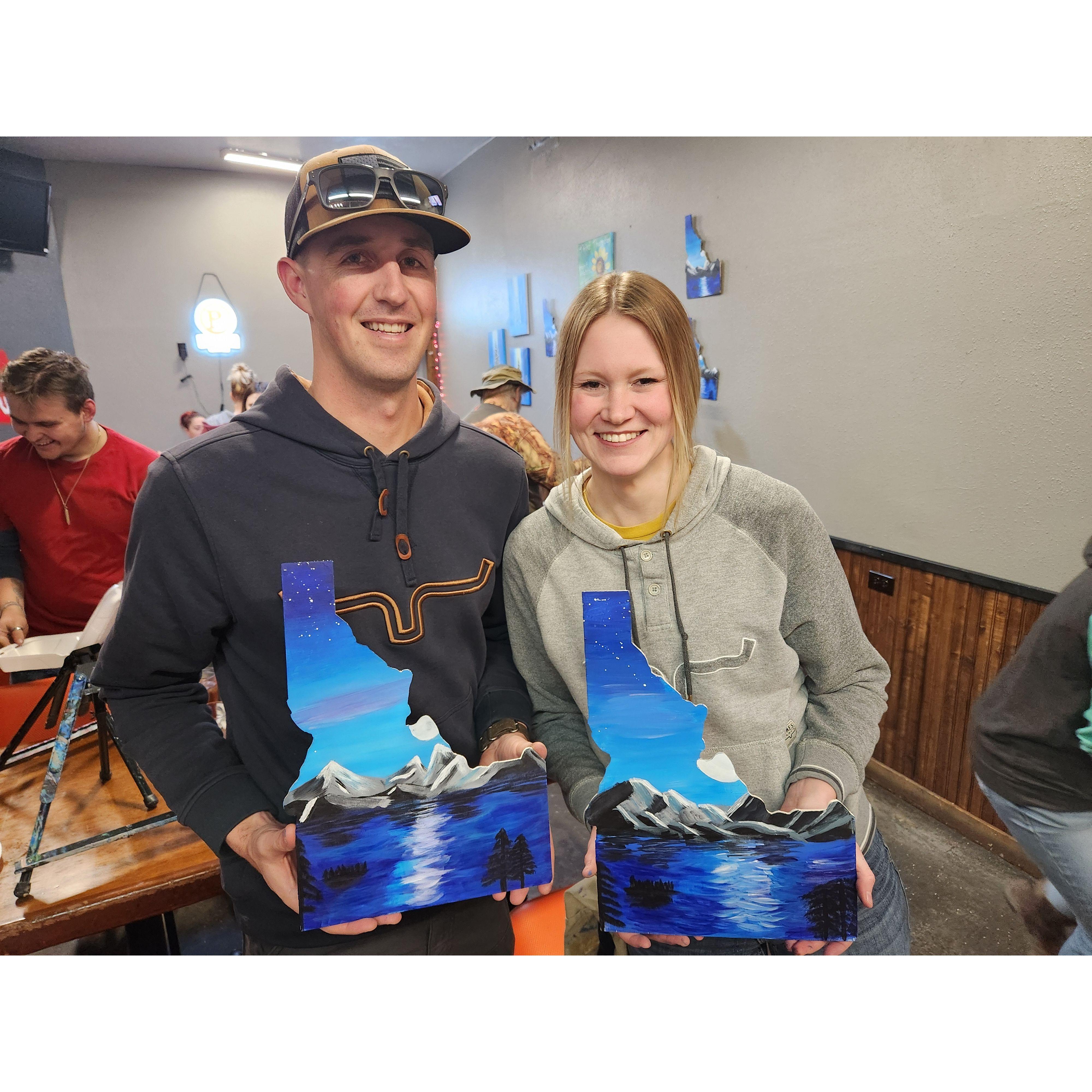 First and LAST sip and paint