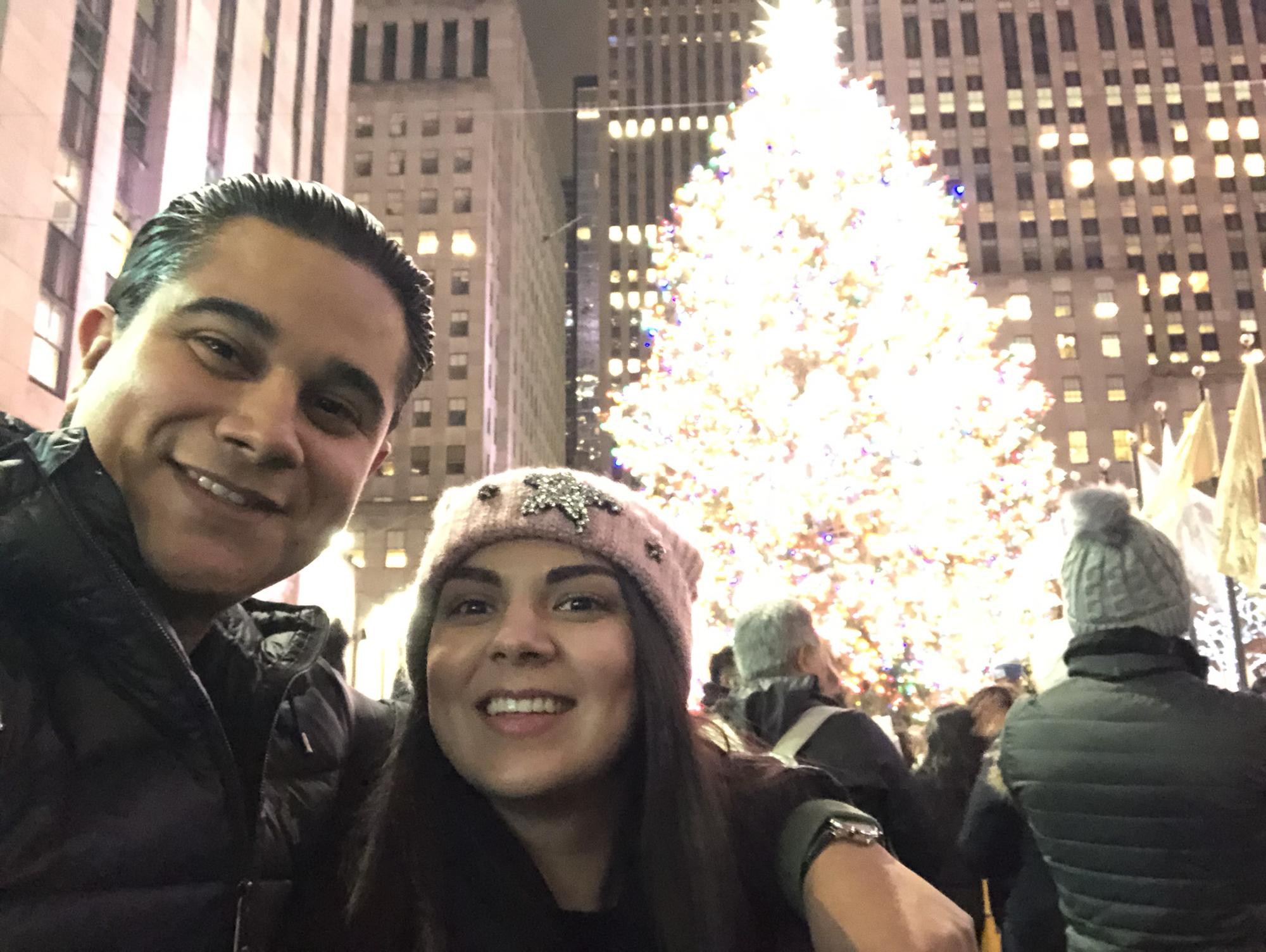 New York during Christmas time.