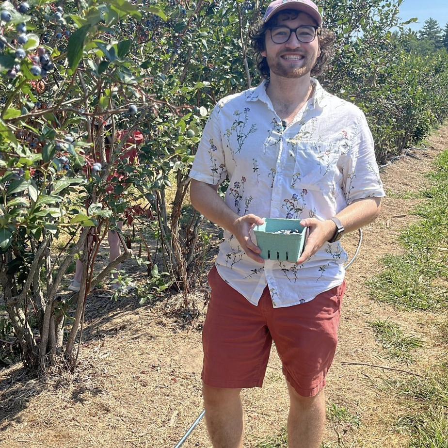 Zander berry picking!