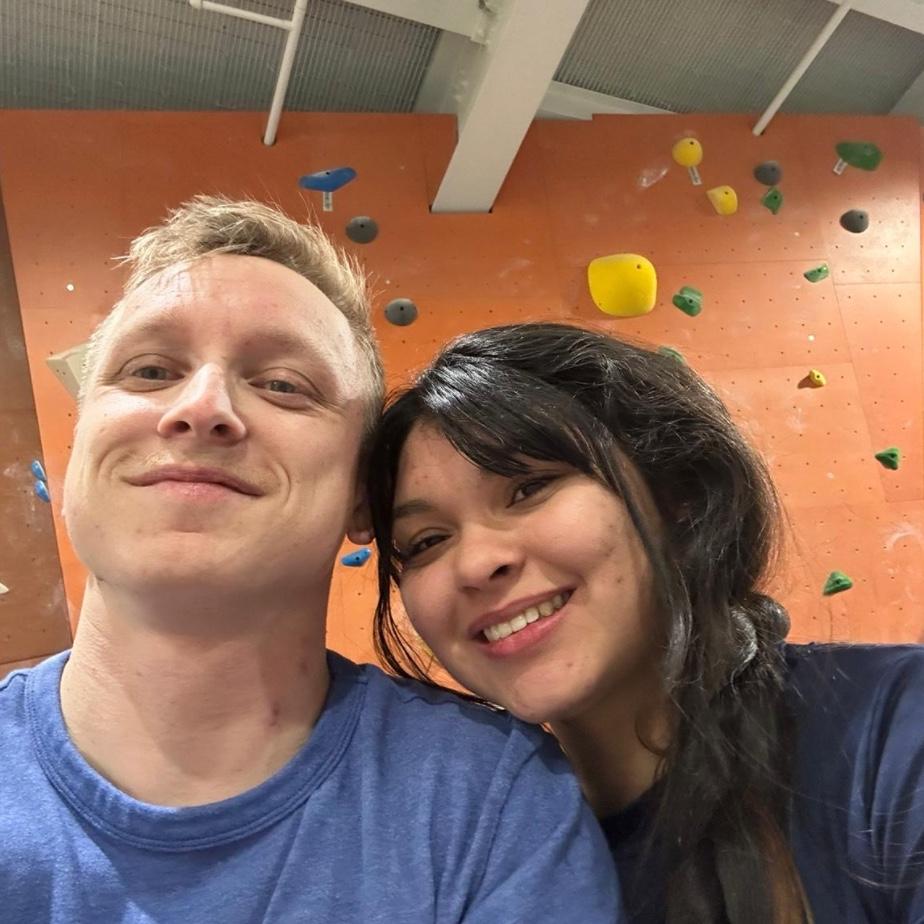 First time going climbing together - January 2023