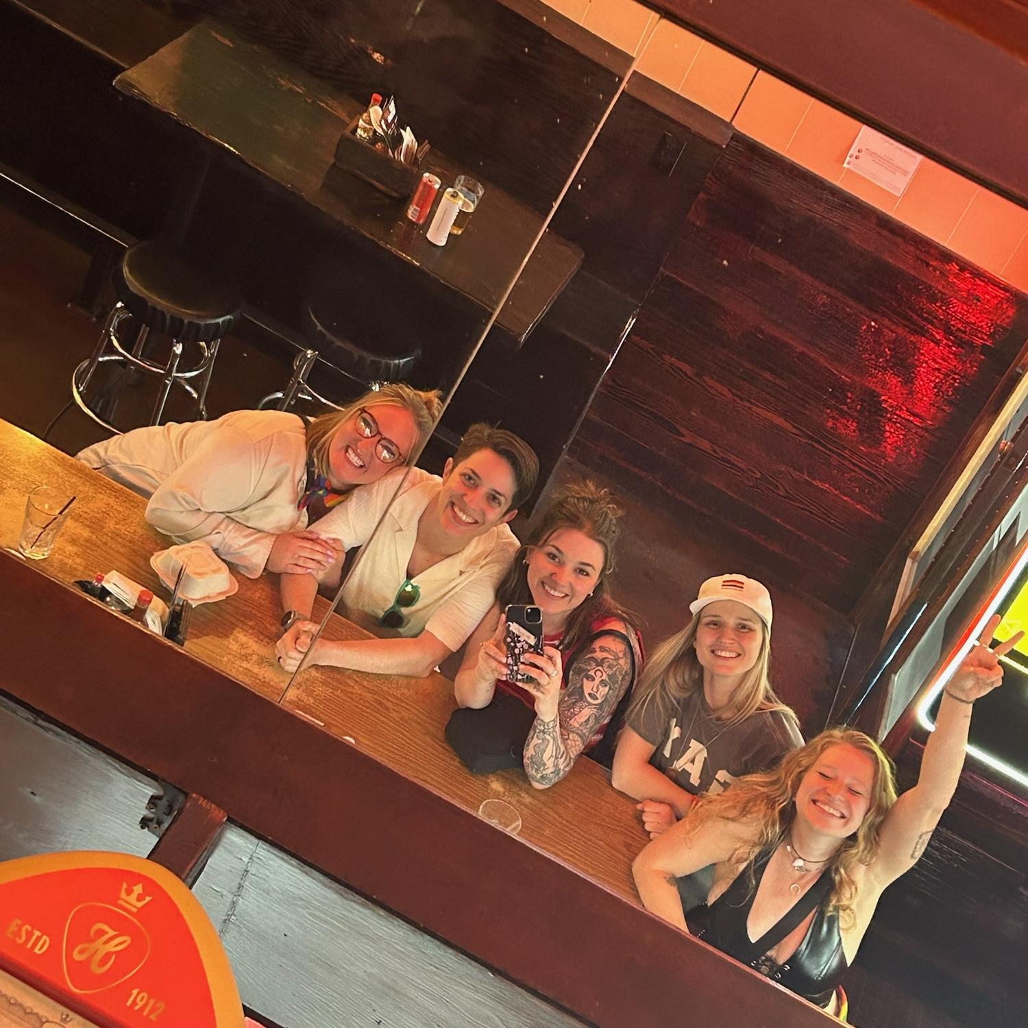 Trying to get served at bars in Tacoma after Colleen’s wallet got stolen