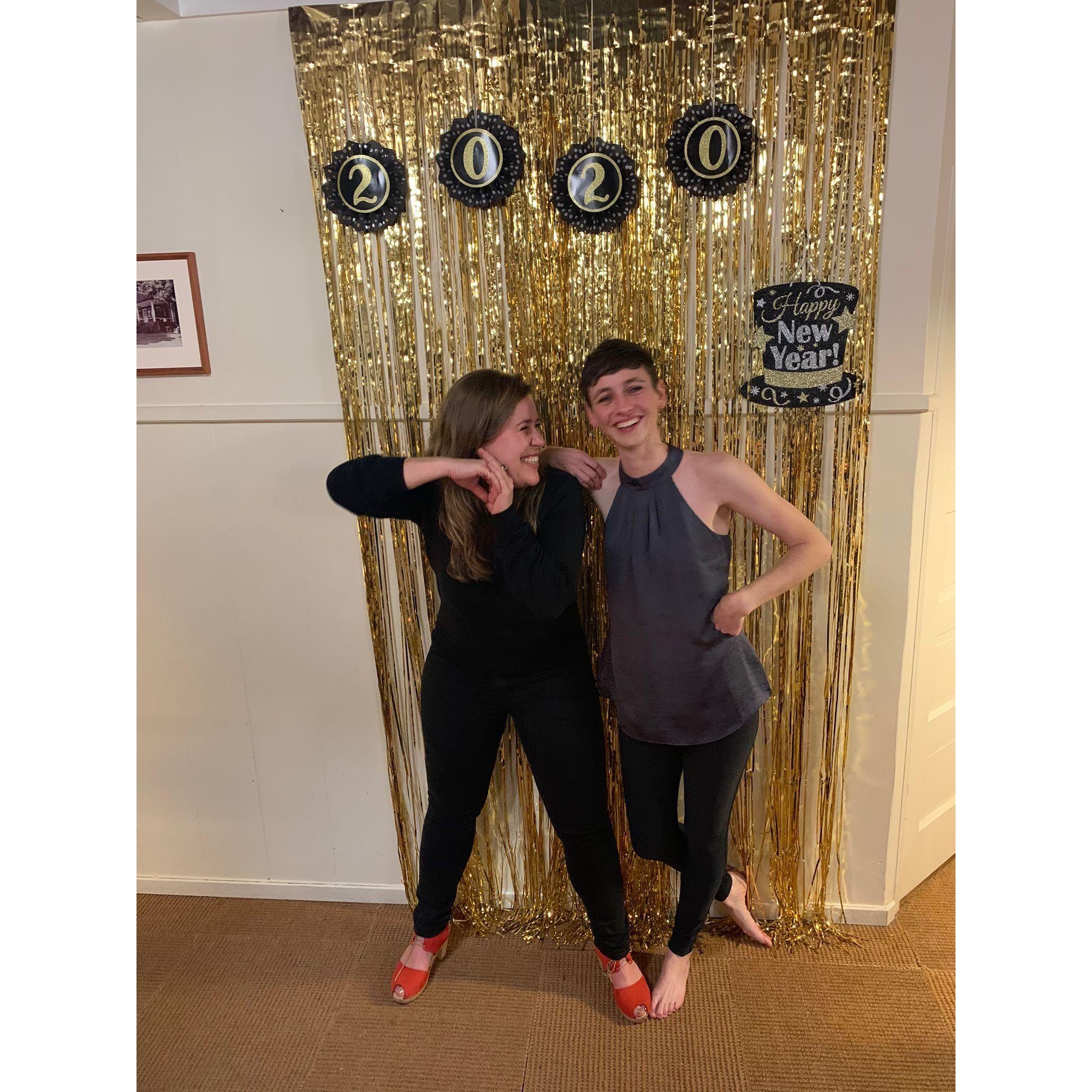 New Year's Eve 2020. Hours before our first kiss. At the beach house in Bremerton, WA.