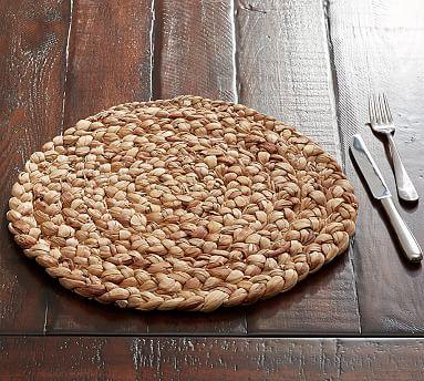 Round Water Hyacinth Placemats, Set of 4