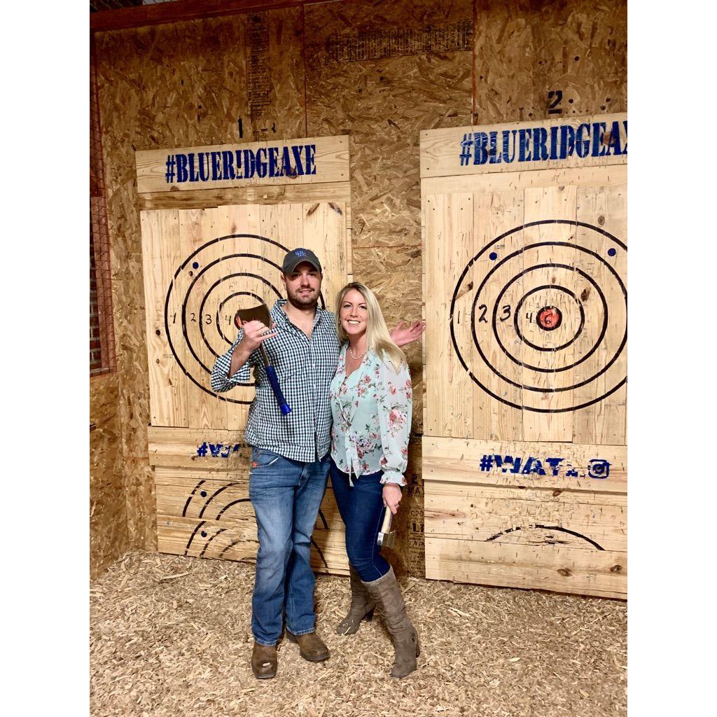 Who doesn't love to throw an axe?!