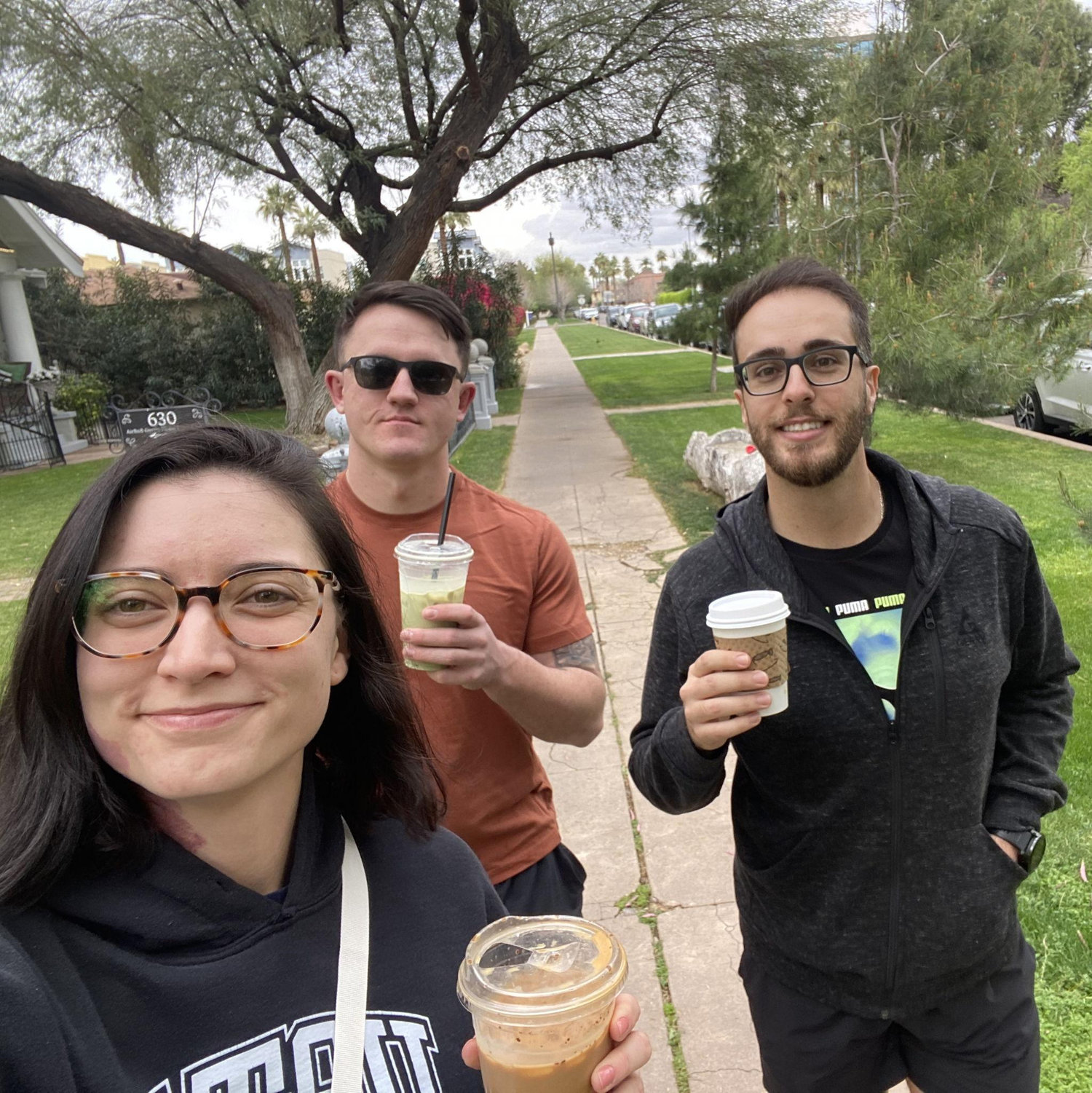 Getting some coffee with Firas during Amanda's birthday trip to Phoenix, AZ. (MAR 2024)