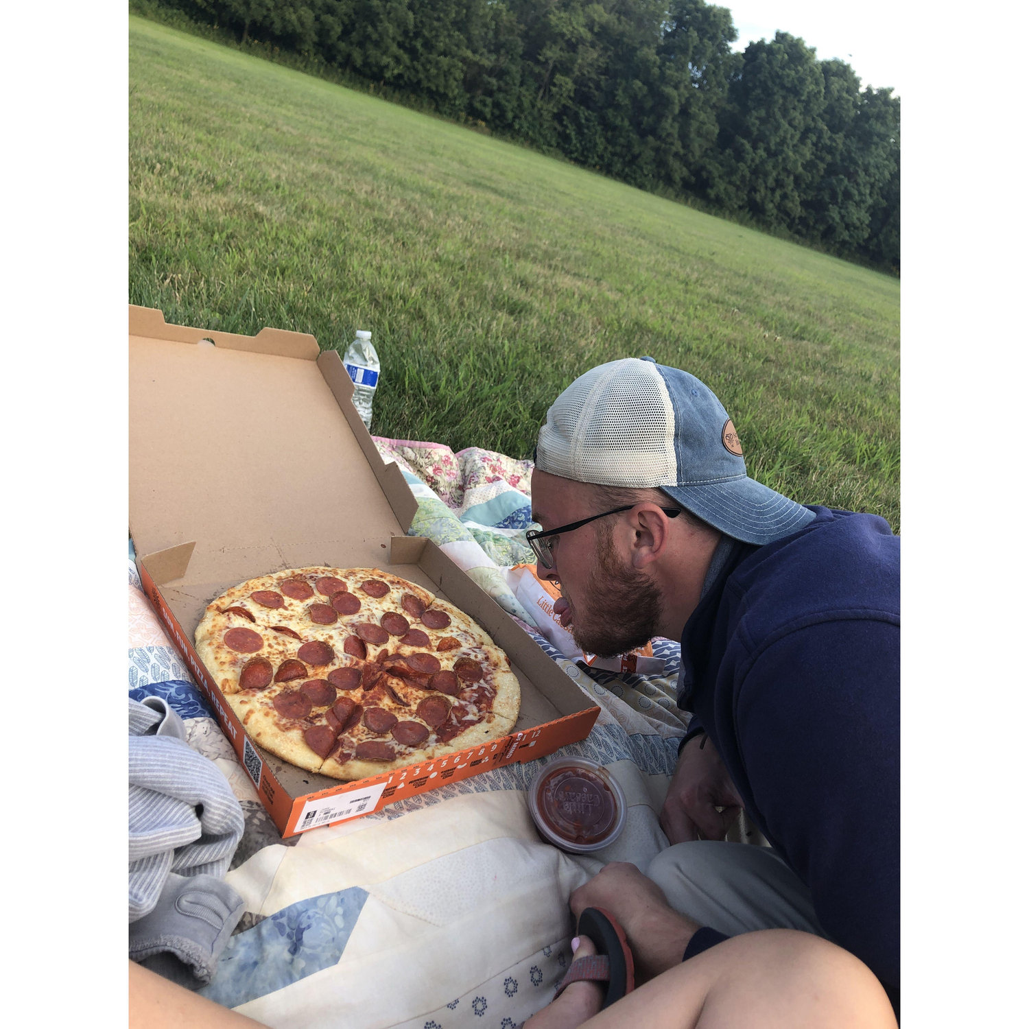 We cannot underestimate the beauty and fun and cost-effectiveness of Little Caesar's picnics!!