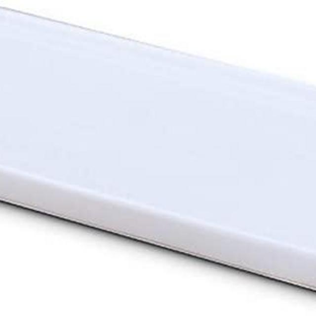 Ceramic Vanity Tray Small Rectangle, Bathtub Tray Bathroom Organizer, Cosmetics Holder for Tissue Candle Towel Plant Jewelry Ring Dish Dresser Perfume Shampoo-White(1 Pc)(Small)