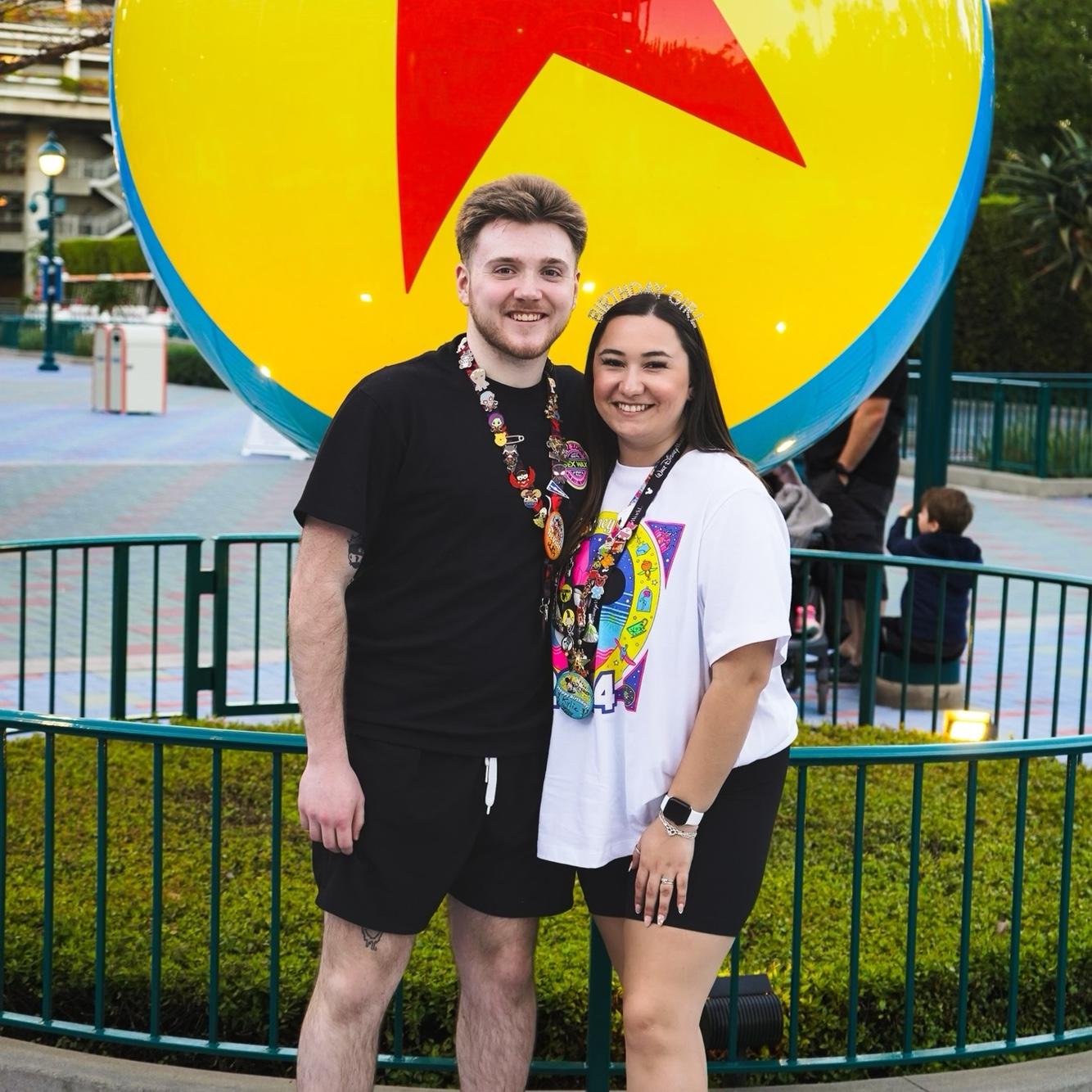 My 21st Birthday trip to Disneyland! Justins first time on a plane!
