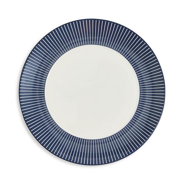 Wedgwood GIO 9.3" Plate, Pinstripe Blue