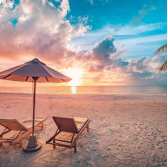 Rocorose 1000 Piece Jigsaw Puzzle, Inspirational Beach Floor Puzzle for Kids Adult, Tropical Ocean Sunrise Sunset Nature Puzzle