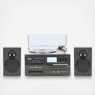 Turntable Audio System With Speakers