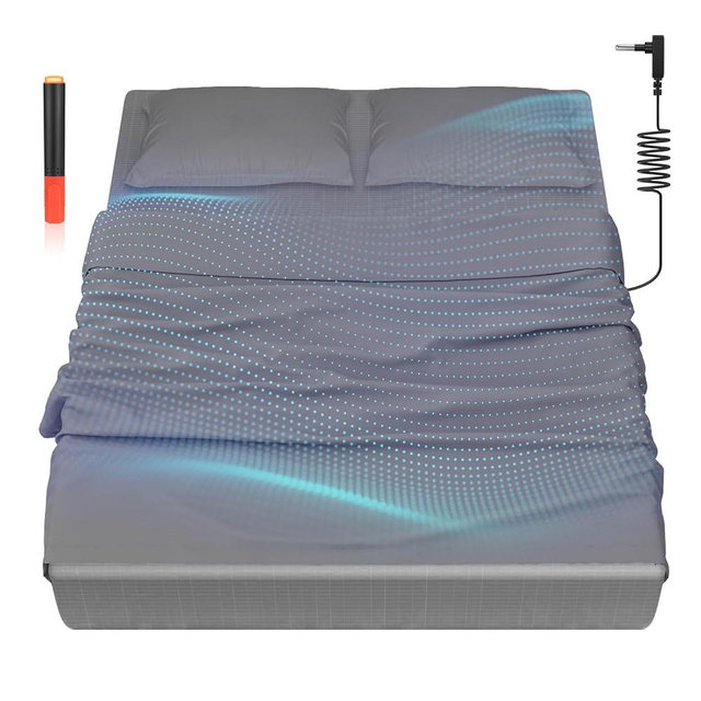 HLLBLL Grounding Bedding Sheet Set, Bed Sheets and Pillowcase Set, 90% Organic Cotton+10% Pure Silver Organic Fitted Grounded Sheet for Improved Sleep, Pain Relief (Gray, King XL(78.4 * 80 * 15inch))
