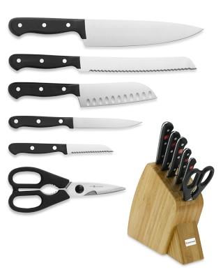 Wüsthof Gourmet Large Studio 7-Piece Knife Set with Bamboo Block