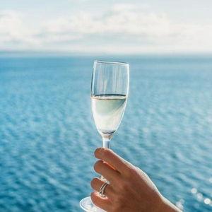 Bottle of Champagne on our Minimoon