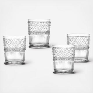 Claro Double Old Fashioned Glass, Set of 4