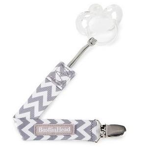 Product description page - BooginHead Pacifier Clip Gray