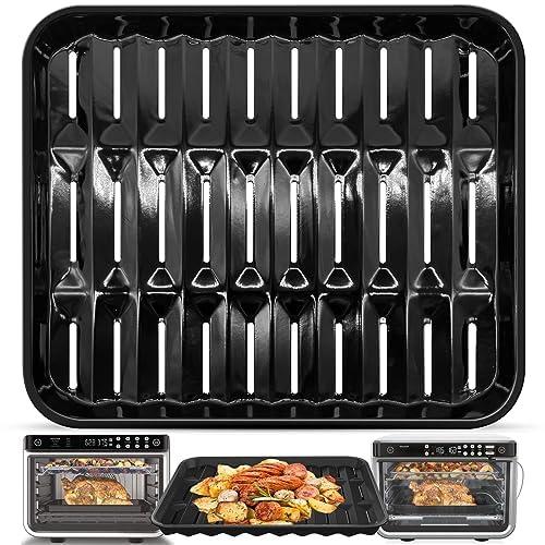 Air Fryer Grill Pan for Ninja Foodi DT251 Digital Air Fryer Countertop Oven, 13.4 * 11.4'' Air Fryer Grill Plate Crisper Plate Rack Accessories Replacement Parts Tray,Dishwasher Safe