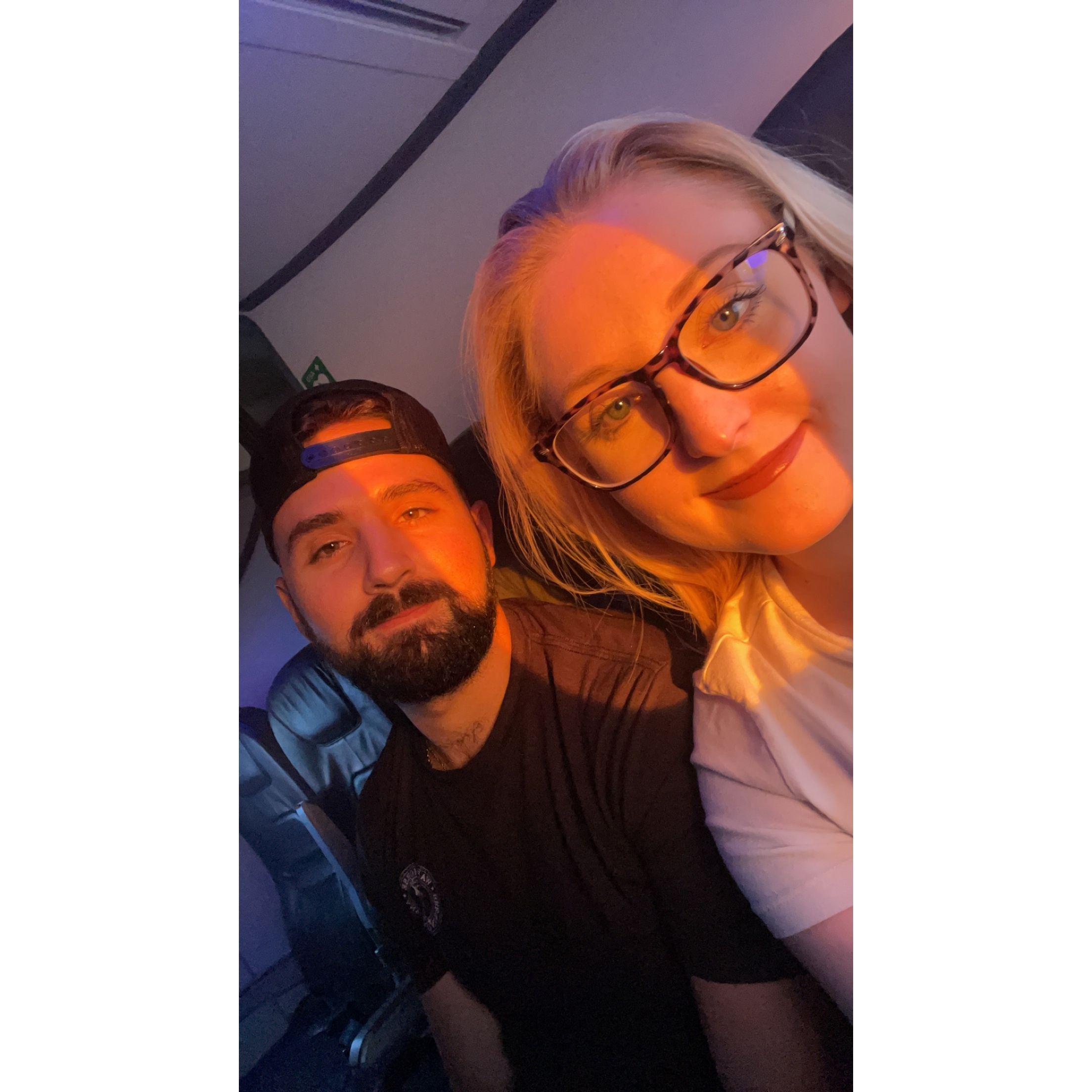 November 2023 -- Flying down to Key West for Thanksgiving. Flights together are so much better than flights to see each other.