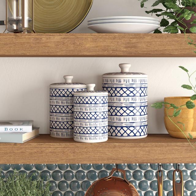 3 Piece Kitchen Canister Set