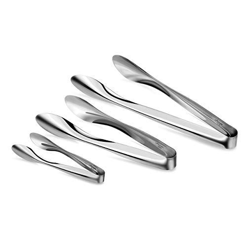 Artaste 43167 Rain 18/10 Stainless Steel Utility Tongs, Set of 3, Silver