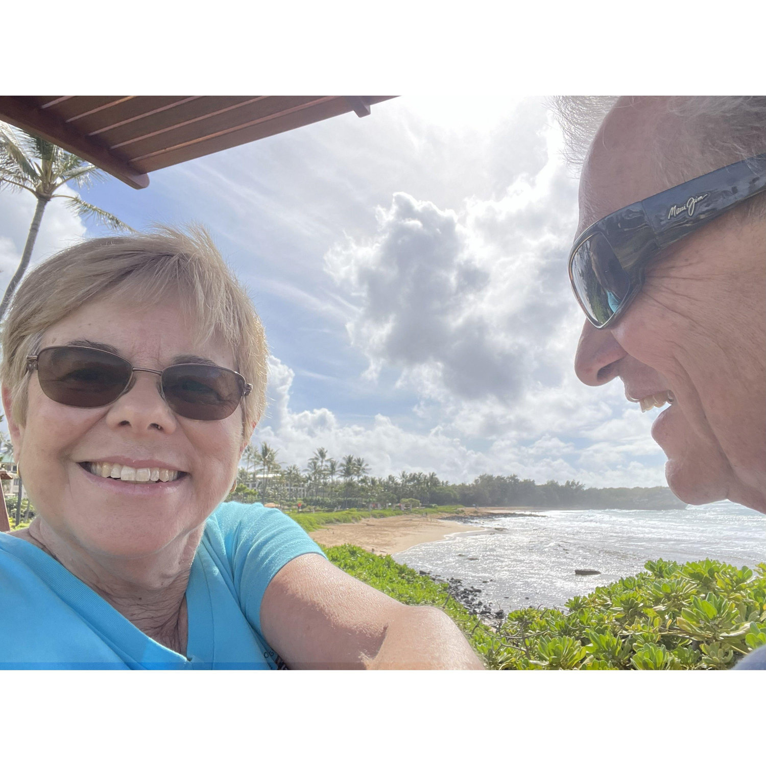 Selfie at Shipwreck Beach, Kauai