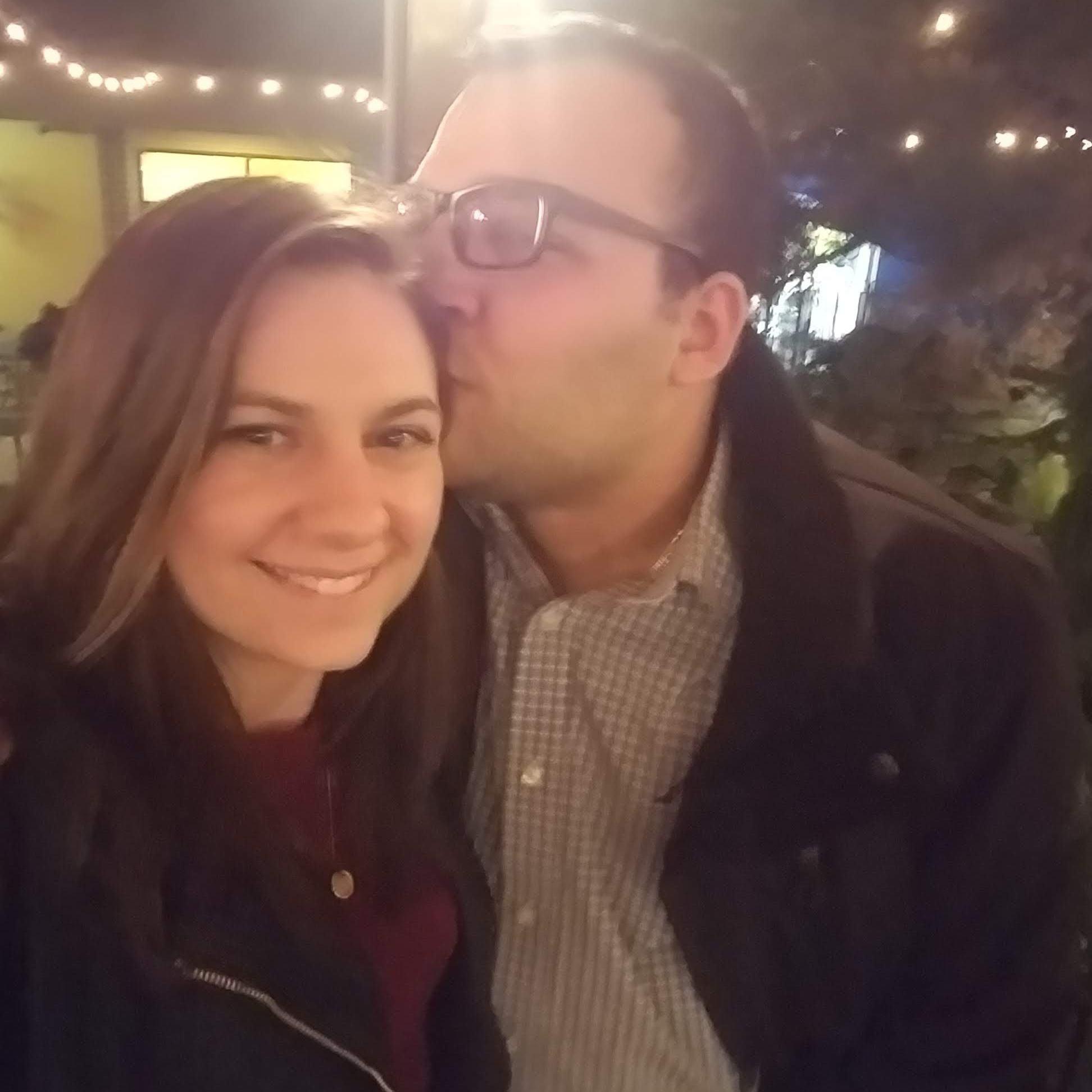 Our first Valentine's day together we snapped this selfie after dinner