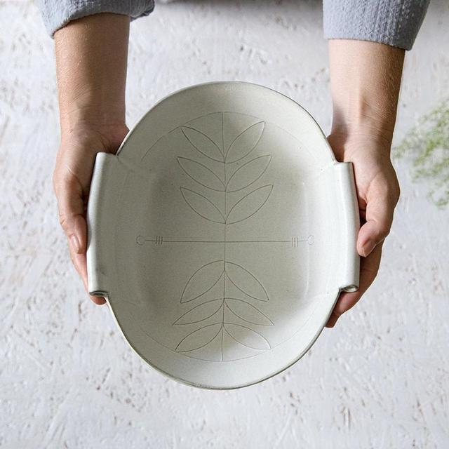 Ceramic Bowl, White modern Salad Bowl,...