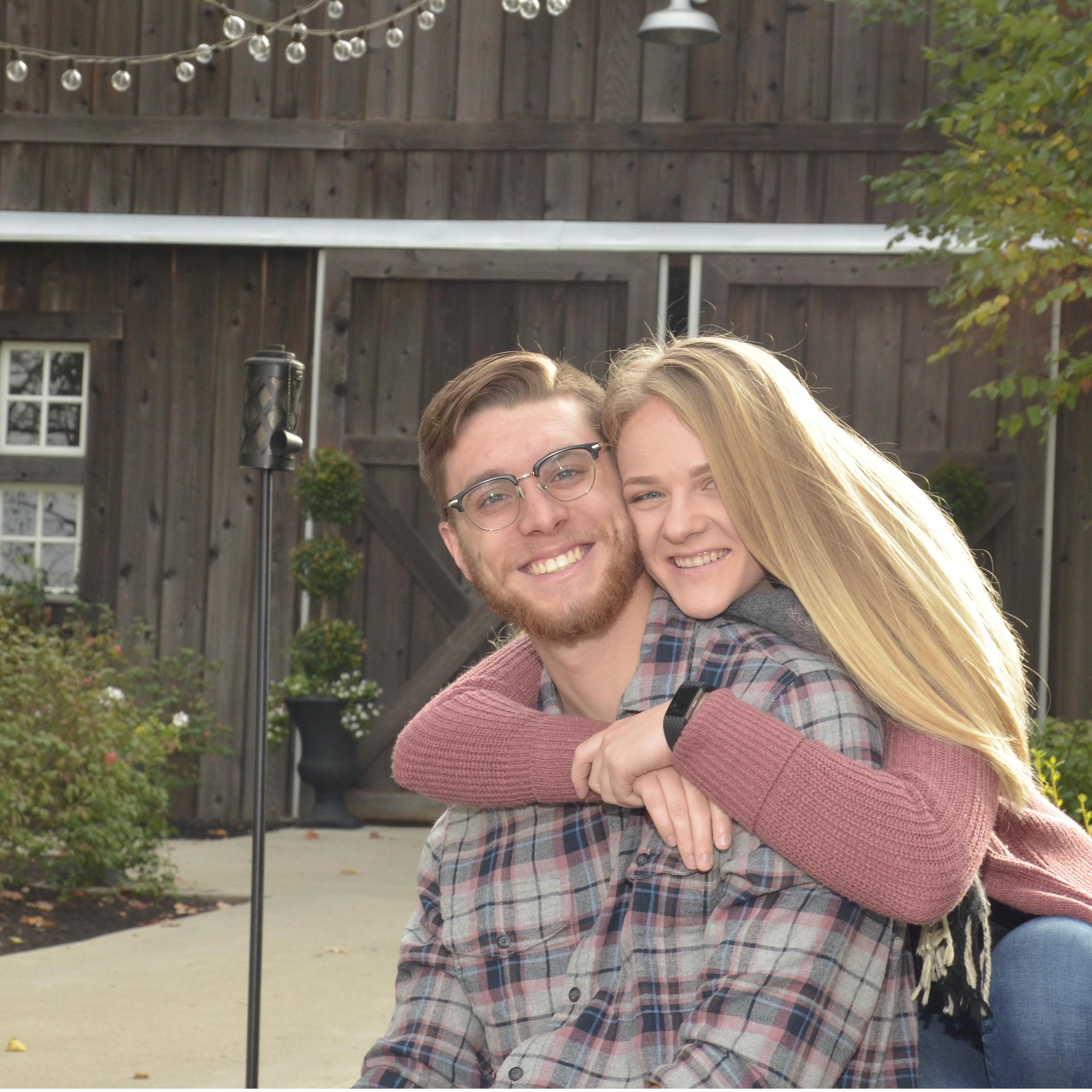 Visiting the wedding barn